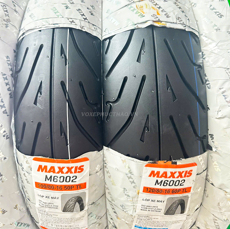 VỎ MAXXIS M6002 100/80-16 TL - 120/80-16 TL
